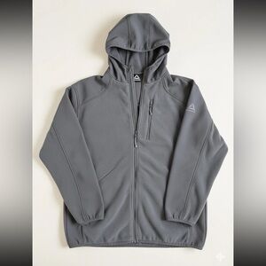 Reebok Men's Performance Hooded Jacket in Gray Men’s Medium Fleece Combo